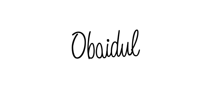 Make a beautiful signature design for name Obaidul. With this signature (Angelique-Rose-font-FFP) style, you can create a handwritten signature for free. Obaidul signature style 5 images and pictures png