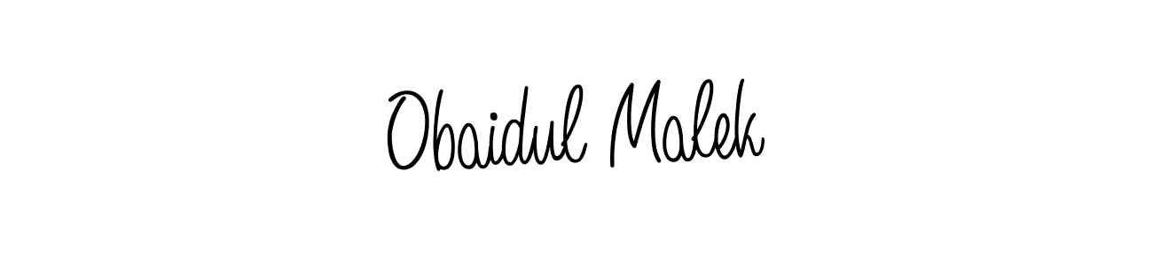 Design your own signature with our free online signature maker. With this signature software, you can create a handwritten (Angelique-Rose-font-FFP) signature for name Obaidul Malek. Obaidul Malek signature style 5 images and pictures png