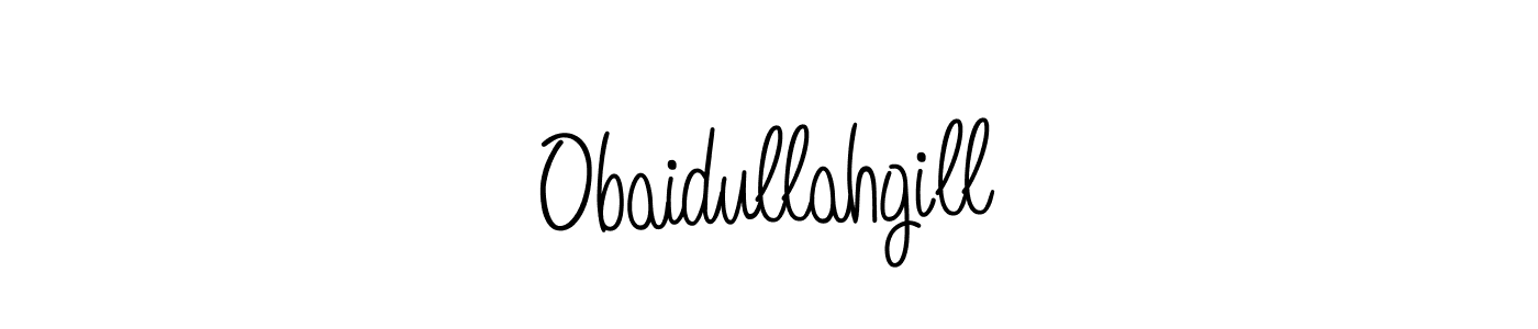 How to Draw Obaidullahgill signature style? Angelique-Rose-font-FFP is a latest design signature styles for name Obaidullahgill. Obaidullahgill signature style 5 images and pictures png