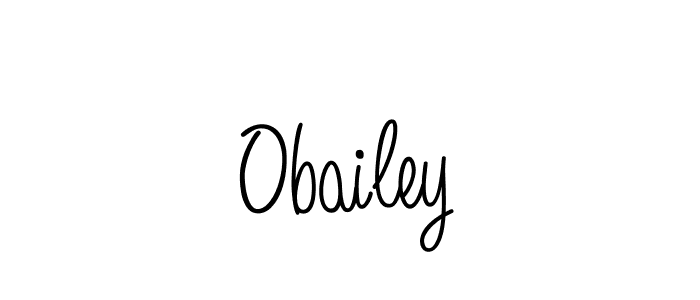 Design your own signature with our free online signature maker. With this signature software, you can create a handwritten (Angelique-Rose-font-FFP) signature for name Obailey. Obailey signature style 5 images and pictures png