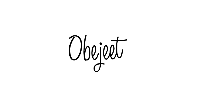 You should practise on your own different ways (Angelique-Rose-font-FFP) to write your name (Obejeet) in signature. don't let someone else do it for you. Obejeet signature style 5 images and pictures png