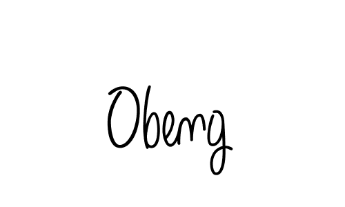 How to Draw Obeng signature style? Angelique-Rose-font-FFP is a latest design signature styles for name Obeng. Obeng signature style 5 images and pictures png