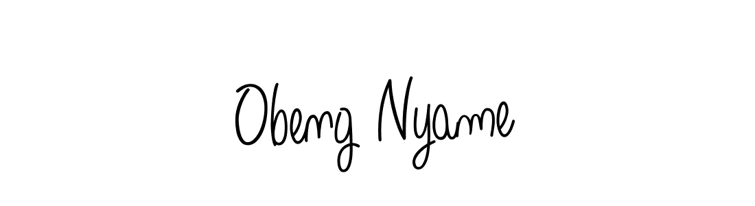 Check out images of Autograph of Obeng Nyame name. Actor Obeng Nyame Signature Style. Angelique-Rose-font-FFP is a professional sign style online. Obeng Nyame signature style 5 images and pictures png