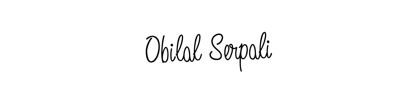 How to make Obilal Serpali signature? Angelique-Rose-font-FFP is a professional autograph style. Create handwritten signature for Obilal Serpali name. Obilal Serpali signature style 5 images and pictures png