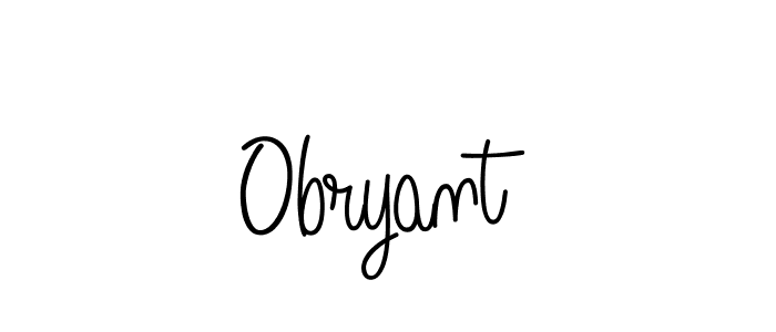 How to make Obryant signature? Angelique-Rose-font-FFP is a professional autograph style. Create handwritten signature for Obryant name. Obryant signature style 5 images and pictures png