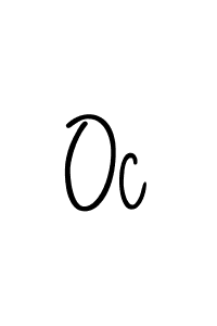 The best way (Angelique-Rose-font-FFP) to make a short signature is to pick only two or three words in your name. The name Oc include a total of six letters. For converting this name. Oc signature style 5 images and pictures png