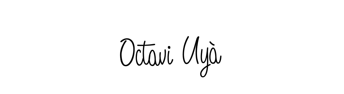 if you are searching for the best signature style for your name Octavi Uyà. so please give up your signature search. here we have designed multiple signature styles  using Angelique-Rose-font-FFP. Octavi Uyà signature style 5 images and pictures png