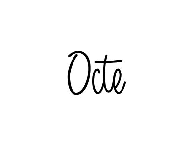 Make a beautiful signature design for name Octe. Use this online signature maker to create a handwritten signature for free. Octe signature style 5 images and pictures png