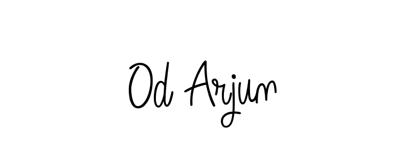 Use a signature maker to create a handwritten signature online. With this signature software, you can design (Angelique-Rose-font-FFP) your own signature for name Od Arjun. Od Arjun signature style 5 images and pictures png