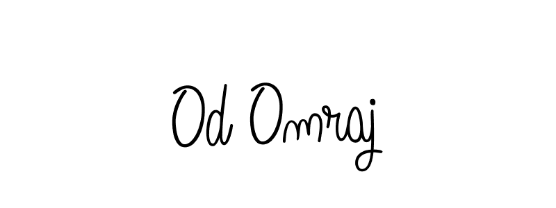 How to Draw Od Omraj signature style? Angelique-Rose-font-FFP is a latest design signature styles for name Od Omraj. Od Omraj signature style 5 images and pictures png