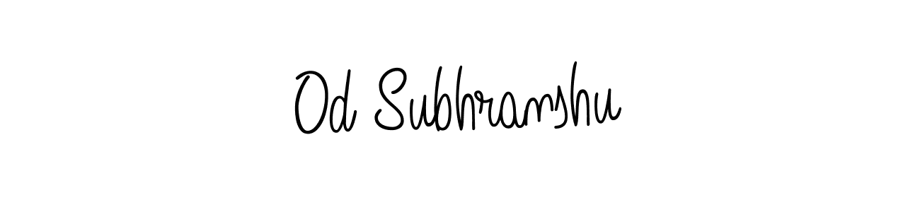 How to make Od Subhranshu signature? Angelique-Rose-font-FFP is a professional autograph style. Create handwritten signature for Od Subhranshu name. Od Subhranshu signature style 5 images and pictures png
