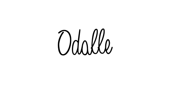 You should practise on your own different ways (Angelique-Rose-font-FFP) to write your name (Odalle) in signature. don't let someone else do it for you. Odalle signature style 5 images and pictures png