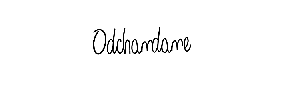 Use a signature maker to create a handwritten signature online. With this signature software, you can design (Angelique-Rose-font-FFP) your own signature for name Odchandane. Odchandane signature style 5 images and pictures png