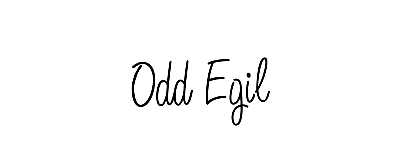 Make a beautiful signature design for name Odd Egil. With this signature (Angelique-Rose-font-FFP) style, you can create a handwritten signature for free. Odd Egil signature style 5 images and pictures png