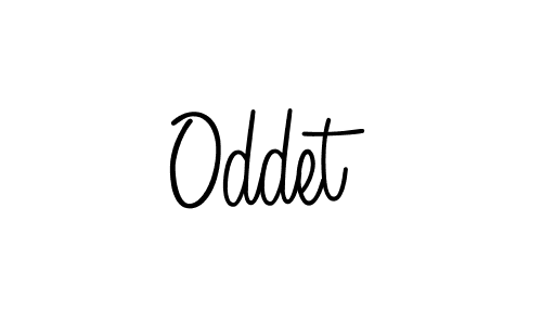 How to make Oddet name signature. Use Angelique-Rose-font-FFP style for creating short signs online. This is the latest handwritten sign. Oddet signature style 5 images and pictures png