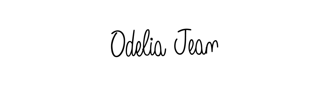 Make a beautiful signature design for name Odelia Jean. With this signature (Angelique-Rose-font-FFP) style, you can create a handwritten signature for free. Odelia Jean signature style 5 images and pictures png