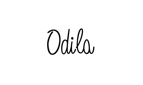 Odila stylish signature style. Best Handwritten Sign (Angelique-Rose-font-FFP) for my name. Handwritten Signature Collection Ideas for my name Odila. Odila signature style 5 images and pictures png