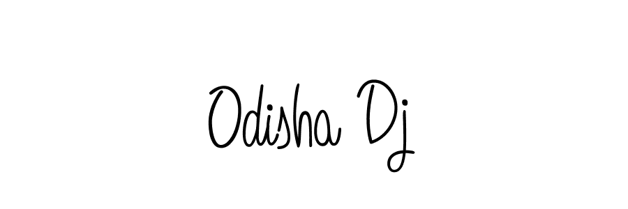 Use a signature maker to create a handwritten signature online. With this signature software, you can design (Angelique-Rose-font-FFP) your own signature for name Odisha Dj. Odisha Dj signature style 5 images and pictures png