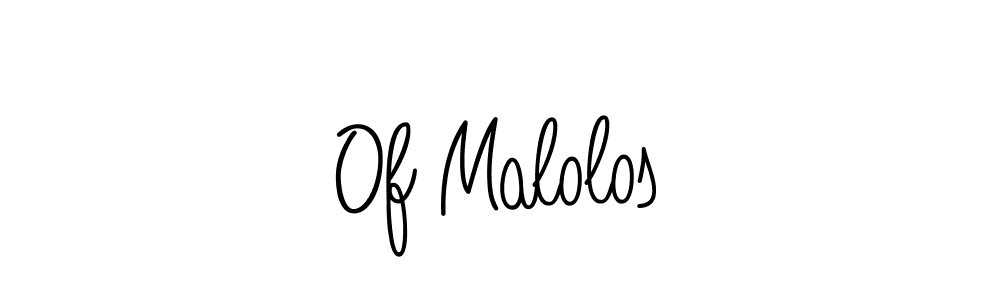 How to Draw Of Malolos signature style? Angelique-Rose-font-FFP is a latest design signature styles for name Of Malolos. Of Malolos signature style 5 images and pictures png