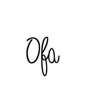 Use a signature maker to create a handwritten signature online. With this signature software, you can design (Angelique-Rose-font-FFP) your own signature for name Ofa. Ofa signature style 5 images and pictures png