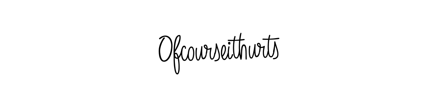You should practise on your own different ways (Angelique-Rose-font-FFP) to write your name (Ofcourseithurts) in signature. don't let someone else do it for you. Ofcourseithurts signature style 5 images and pictures png