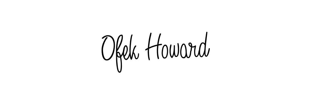 Design your own signature with our free online signature maker. With this signature software, you can create a handwritten (Angelique-Rose-font-FFP) signature for name Ofek Howard. Ofek Howard signature style 5 images and pictures png
