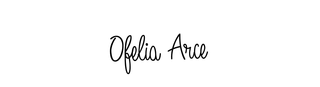 Use a signature maker to create a handwritten signature online. With this signature software, you can design (Angelique-Rose-font-FFP) your own signature for name Ofelia Arce. Ofelia Arce signature style 5 images and pictures png