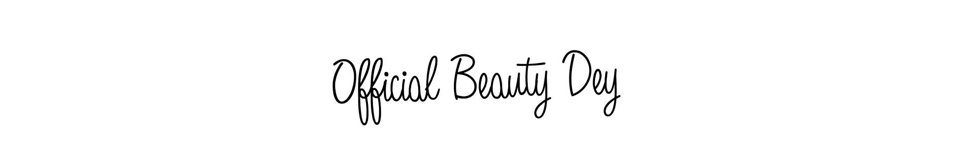 Make a beautiful signature design for name Official Beauty Dey. With this signature (Angelique-Rose-font-FFP) style, you can create a handwritten signature for free. Official Beauty Dey signature style 5 images and pictures png