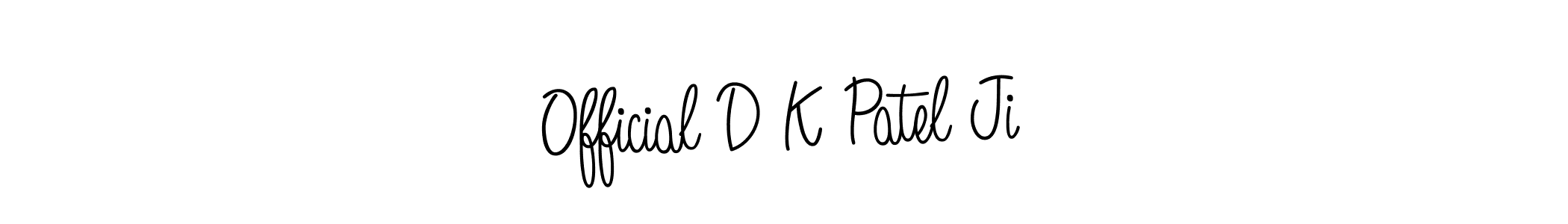 if you are searching for the best signature style for your name Official D K Patel Ji. so please give up your signature search. here we have designed multiple signature styles  using Angelique-Rose-font-FFP. Official D K Patel Ji signature style 5 images and pictures png