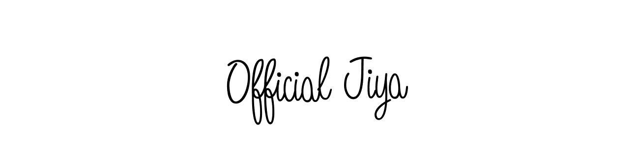 How to make Official Jiya signature? Angelique-Rose-font-FFP is a professional autograph style. Create handwritten signature for Official Jiya name. Official Jiya signature style 5 images and pictures png