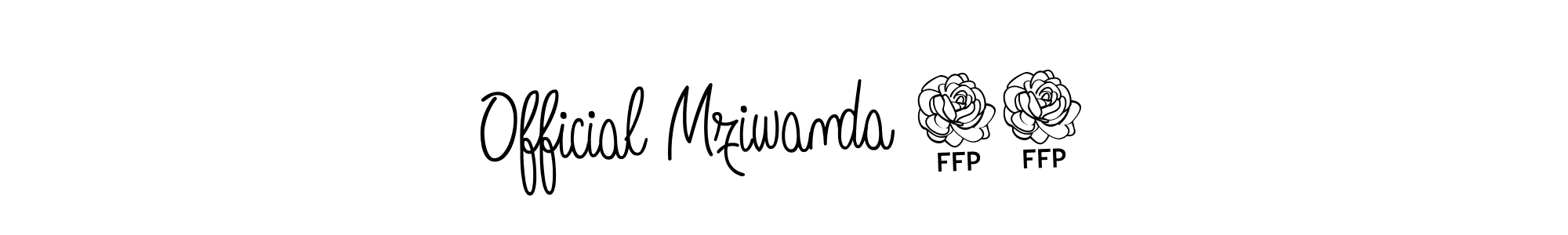 Create a beautiful signature design for name Official Mziwanda 03. With this signature (Angelique-Rose-font-FFP) fonts, you can make a handwritten signature for free. Official Mziwanda 03 signature style 5 images and pictures png