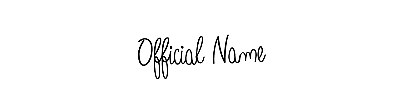 Make a beautiful signature design for name Official Name. Use this online signature maker to create a handwritten signature for free. Official Name signature style 5 images and pictures png