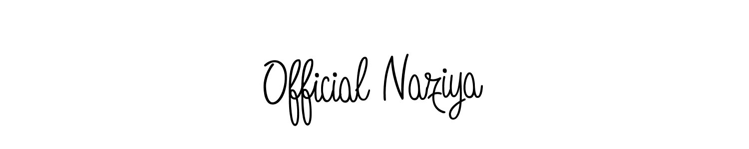 You should practise on your own different ways (Angelique-Rose-font-FFP) to write your name (Official Naziya) in signature. don't let someone else do it for you. Official Naziya signature style 5 images and pictures png