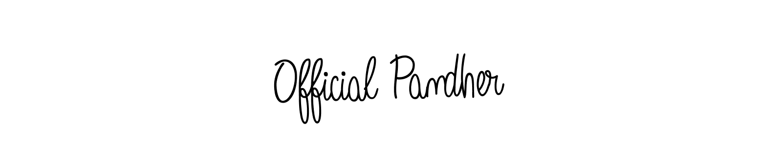 Also we have Official Pandher name is the best signature style. Create professional handwritten signature collection using Angelique-Rose-font-FFP autograph style. Official Pandher signature style 5 images and pictures png