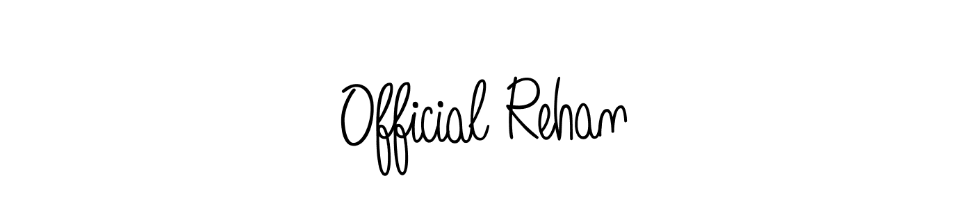 Angelique-Rose-font-FFP is a professional signature style that is perfect for those who want to add a touch of class to their signature. It is also a great choice for those who want to make their signature more unique. Get Official Rehan name to fancy signature for free. Official Rehan signature style 5 images and pictures png