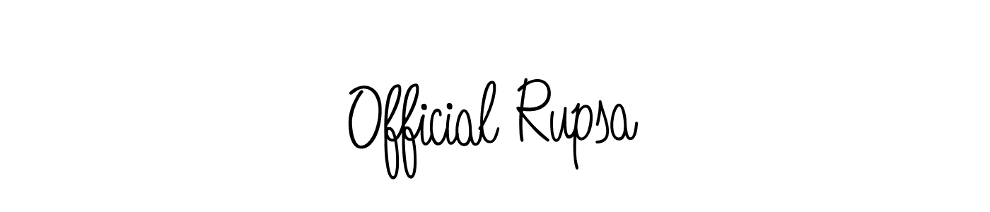 Also we have Official Rupsa name is the best signature style. Create professional handwritten signature collection using Angelique-Rose-font-FFP autograph style. Official Rupsa signature style 5 images and pictures png