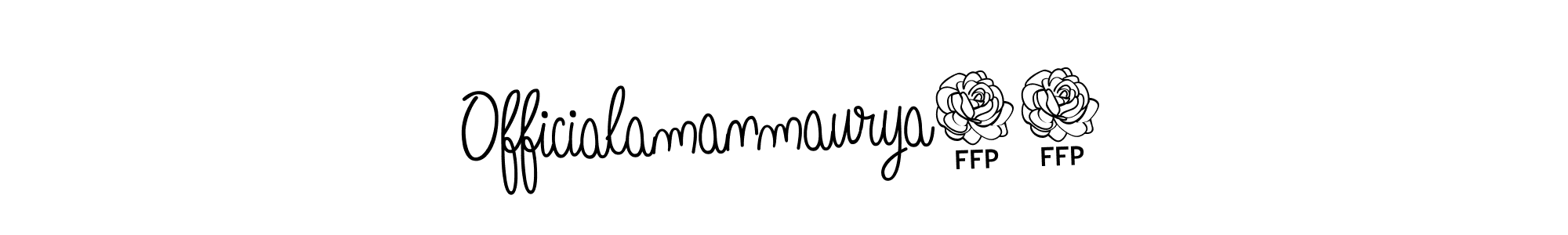 Officialamanmaurya07 stylish signature style. Best Handwritten Sign (Angelique-Rose-font-FFP) for my name. Handwritten Signature Collection Ideas for my name Officialamanmaurya07. Officialamanmaurya07 signature style 5 images and pictures png