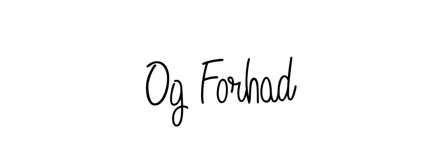 if you are searching for the best signature style for your name Og Forhad. so please give up your signature search. here we have designed multiple signature styles  using Angelique-Rose-font-FFP. Og Forhad signature style 5 images and pictures png