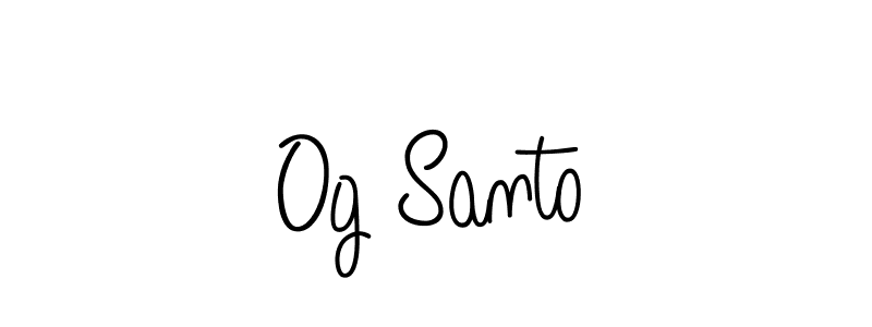 Make a beautiful signature design for name Og Santo. Use this online signature maker to create a handwritten signature for free. Og Santo signature style 5 images and pictures png