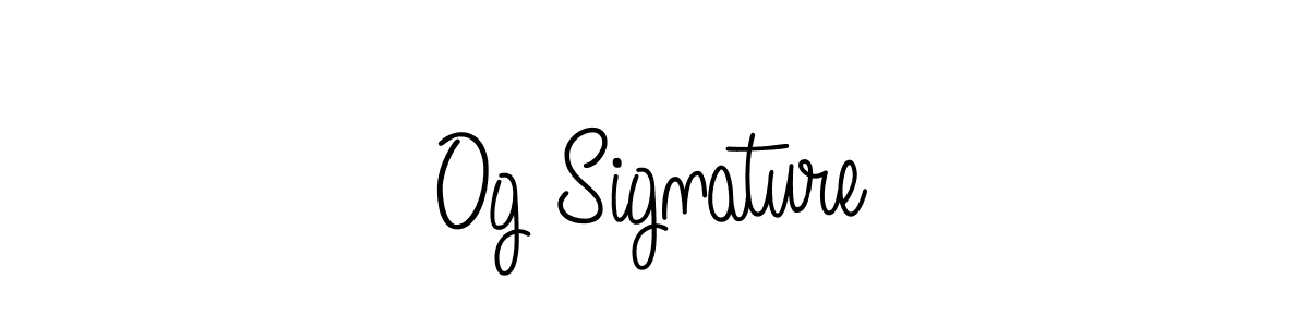 Also You can easily find your signature by using the search form. We will create Og Signature name handwritten signature images for you free of cost using Angelique-Rose-font-FFP sign style. Og Signature signature style 5 images and pictures png