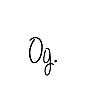 Design your own signature with our free online signature maker. With this signature software, you can create a handwritten (Angelique-Rose-font-FFP) signature for name Og.. Og. signature style 5 images and pictures png