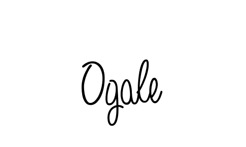 Create a beautiful signature design for name Ogale. With this signature (Angelique-Rose-font-FFP) fonts, you can make a handwritten signature for free. Ogale signature style 5 images and pictures png