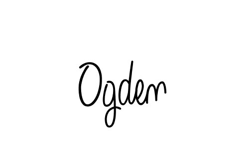 How to make Ogden name signature. Use Angelique-Rose-font-FFP style for creating short signs online. This is the latest handwritten sign. Ogden signature style 5 images and pictures png