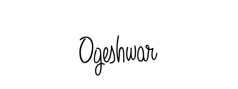 Design your own signature with our free online signature maker. With this signature software, you can create a handwritten (Angelique-Rose-font-FFP) signature for name Ogeshwar. Ogeshwar signature style 5 images and pictures png