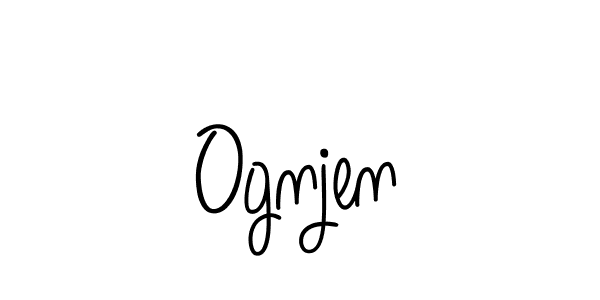 It looks lik you need a new signature style for name Ognjen. Design unique handwritten (Angelique-Rose-font-FFP) signature with our free signature maker in just a few clicks. Ognjen signature style 5 images and pictures png