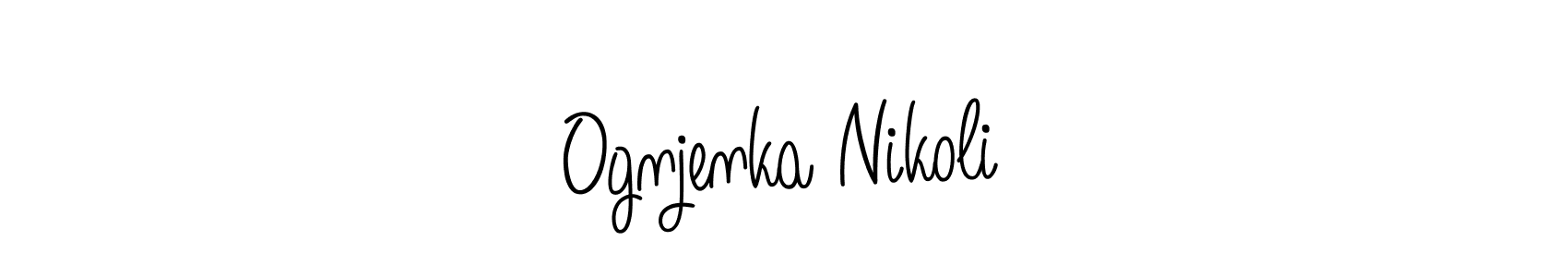 Best and Professional Signature Style for Ognjenka Nikolić. Angelique-Rose-font-FFP Best Signature Style Collection. Ognjenka Nikolić signature style 5 images and pictures png