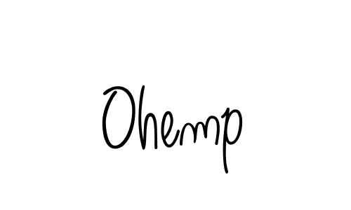 You should practise on your own different ways (Angelique-Rose-font-FFP) to write your name (Ohemp) in signature. don't let someone else do it for you. Ohemp signature style 5 images and pictures png