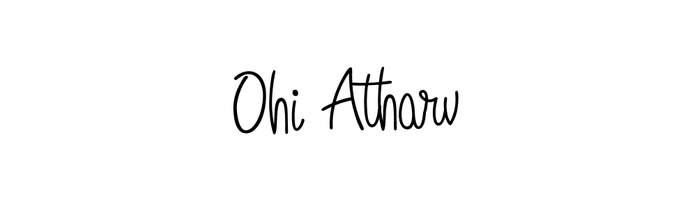 How to Draw Ohi Atharv signature style? Angelique-Rose-font-FFP is a latest design signature styles for name Ohi Atharv. Ohi Atharv signature style 5 images and pictures png