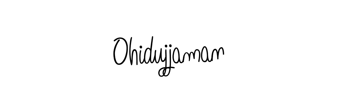 You should practise on your own different ways (Angelique-Rose-font-FFP) to write your name (Ohidujjaman) in signature. don't let someone else do it for you. Ohidujjaman signature style 5 images and pictures png