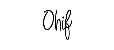 Enhance your business communications with Ohif signature in Angelique-Rose-font-FFP lettering. Clean, modern, and universally compatible. Ohif signature style 5 images and pictures png